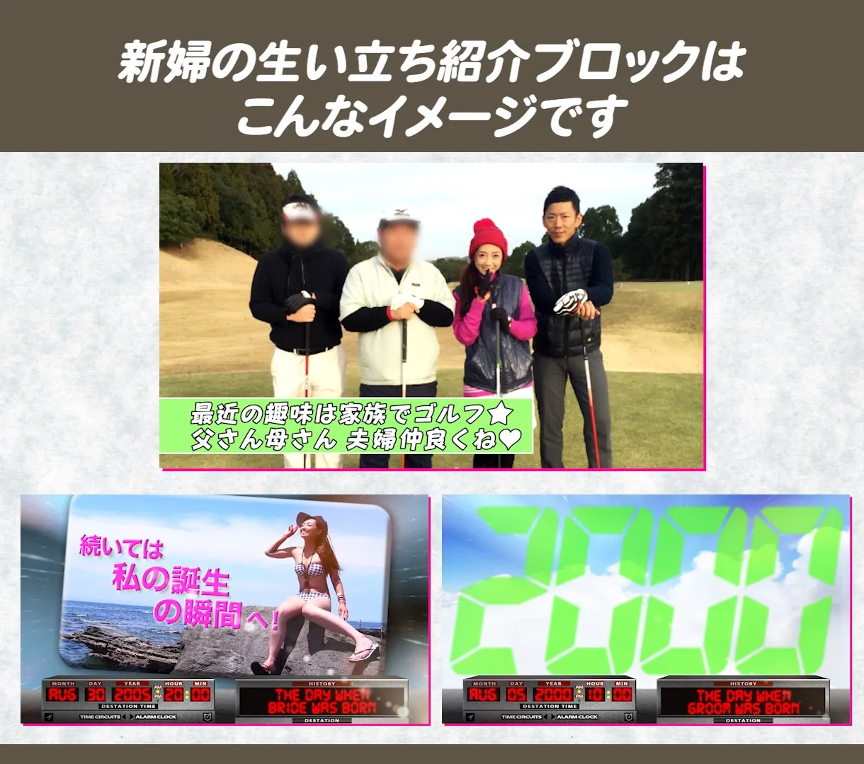 プロフィールムービー「Back to the HISTORY...