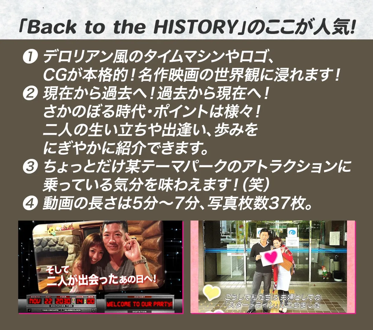 プロフィールムービー「Back to the HISTORY...