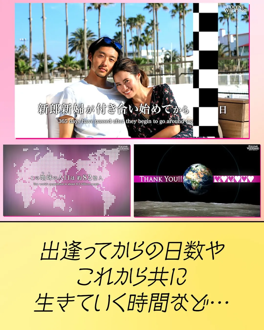 サムネイルで紹介するプロフィールムービー「365日」